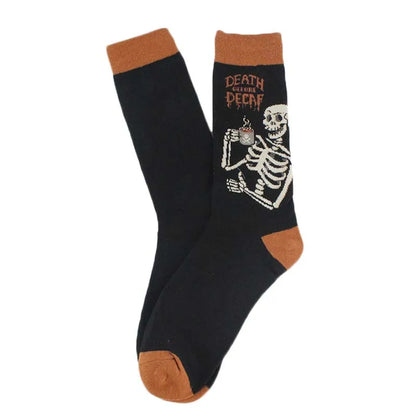 Happy Cool Harajuku Crew Mens Socks Hip Hop Street Big Size Funny Socks Men Skateboard Painting Calcetines Homme Divertidos Sox