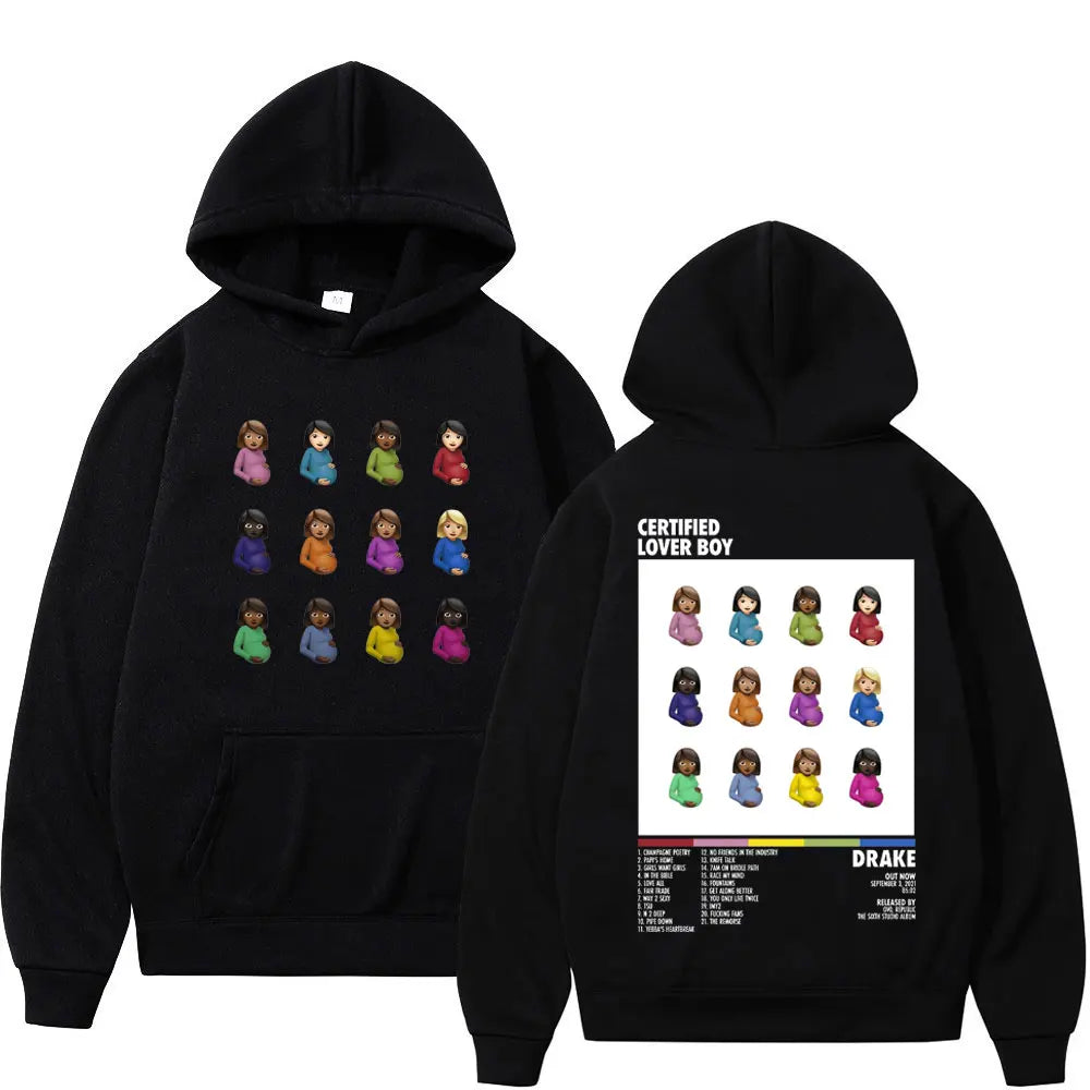 Rapper Drake Graphic Hoodie Men Women Harajuku Hip Hop Sweatshirt Fashion Trend Vintage Long Sleeve Hoodies Streetwear