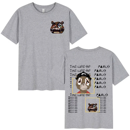 Rapper Kanye West Graduation Bear T-shirts Men's Women Fashion Hip Hop Short Sleeve T-shirt Cotton Oversized T Shirts Streetwear