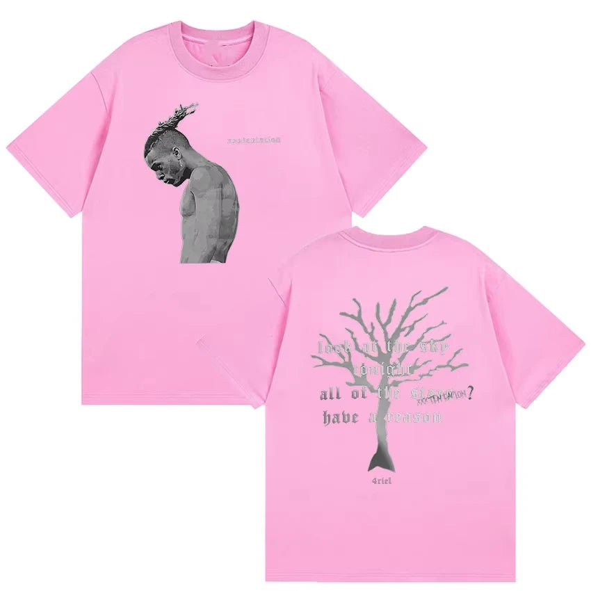 Rapper XXXTentacion New Album 2026 Merch T Shirt Men's Vintage Gothic Short Sleeve Cotton T-shirts Man Hip Hop T-shirts Unisex