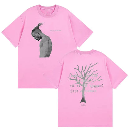 Rapper XXXTentacion New Album 2026 Merch T Shirt Men's Vintage Gothic Short Sleeve Cotton T-shirts Man Hip Hop T-shirts Unisex