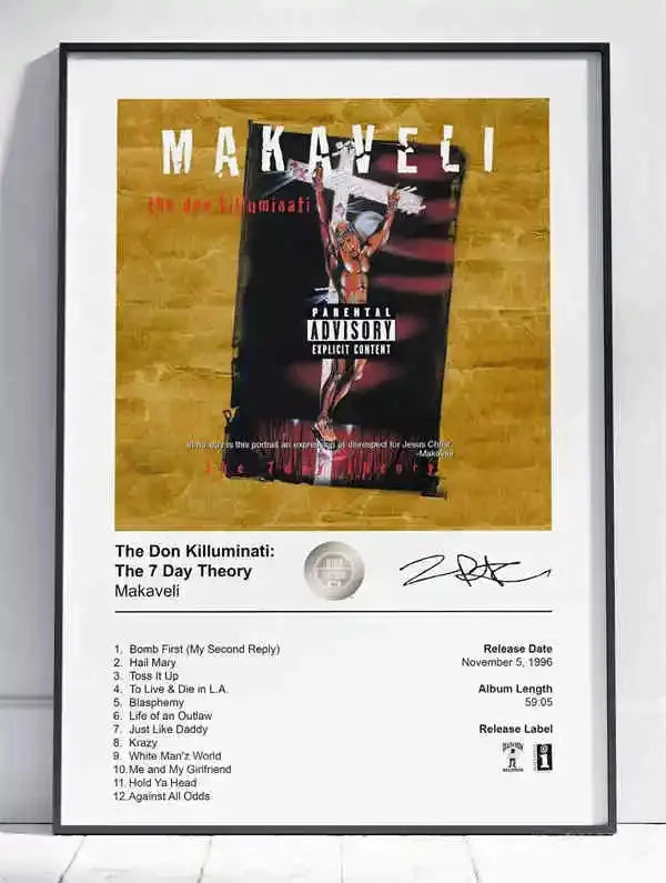 Black and White Pop Hip Hop Rapper 2PAC Posters Tupac Music Album Cover Aesthetic for Room Canvas Painting Art Wall Home Decor