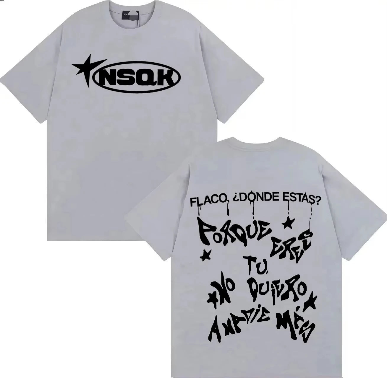 Rapper Nsqk Do You Think about Me Letters Print T-shirt Mens Popluar Hip Hop Comfort T-shirts Casual Y2K Short Sleeve Tshrits