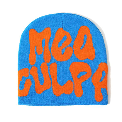 Hip-Hop Knitted Hat Kpop Beanies Hat Street Pullover Hat for Men Women Winter Outdoor Riding Sports Hat Elastic Skullies Hat