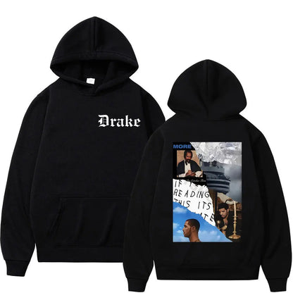 Rapper Drake Graphic Hoodie Men Women Harajuku Hip Hop Sweatshirt Fashion Trend Vintage Long Sleeve Hoodies Streetwear
