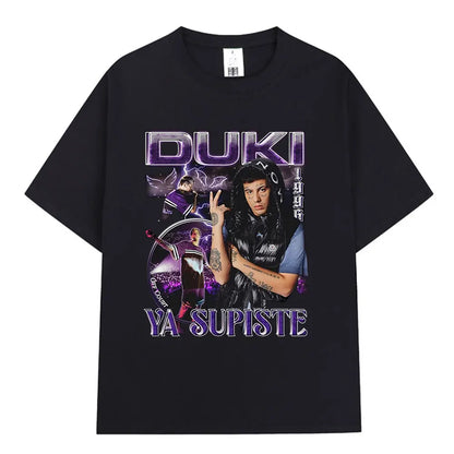 Rapper Duki ADA Tour Merch T-shirt Men's Women Clothing Cotton Cozy Oversized T-shirts Hip Hop Short Sleeve T Shirts Streetwear