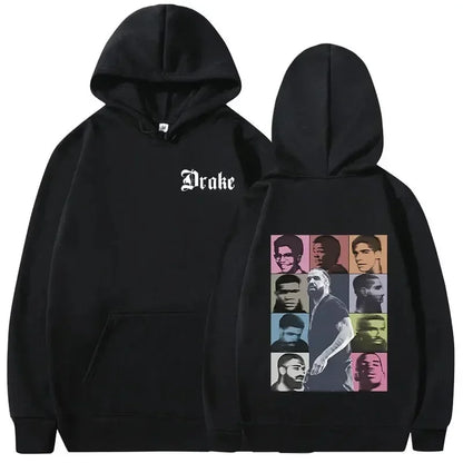 Rapper Drake Music Album Cover Graphic Hoodies Men's Fashion Hip Hop Vintage Sweatshirts AutumnWinter Fleece Warm Pullovers Y2k