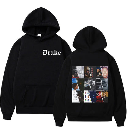 Rapper Drake Graphic Hoodie Men Women Harajuku Hip Hop Sweatshirt Fashion Trend Vintage Long Sleeve Hoodies Streetwear