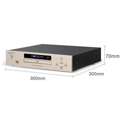 Audiophile HIFI CD Player Bluetooth 5.0 USB Lossless Music Player Balanced Digital Optical Coaxial Output DTS Music Turntable