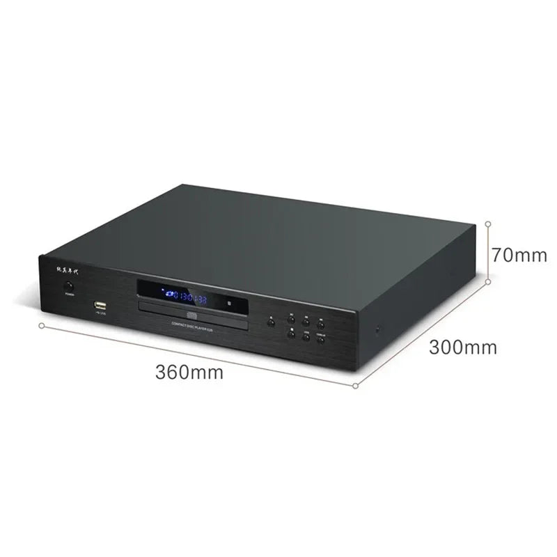 Audiophile HIFI CD Player Bluetooth 5.0 USB Lossless Music Player Balanced Digital Optical Coaxial Output DTS Music Turntable