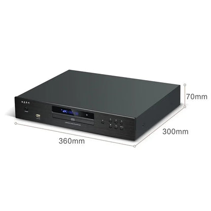Audiophile HIFI CD Player Bluetooth 5.0 USB Lossless Music Player Balanced Digital Optical Coaxial Output DTS Music Turntable