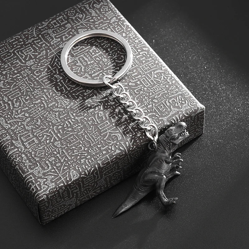 Hip-Hop Little Dinosaur Keychain Car Pendant Suitable for Men and Women Fashion Punk Personality Birthday Gift