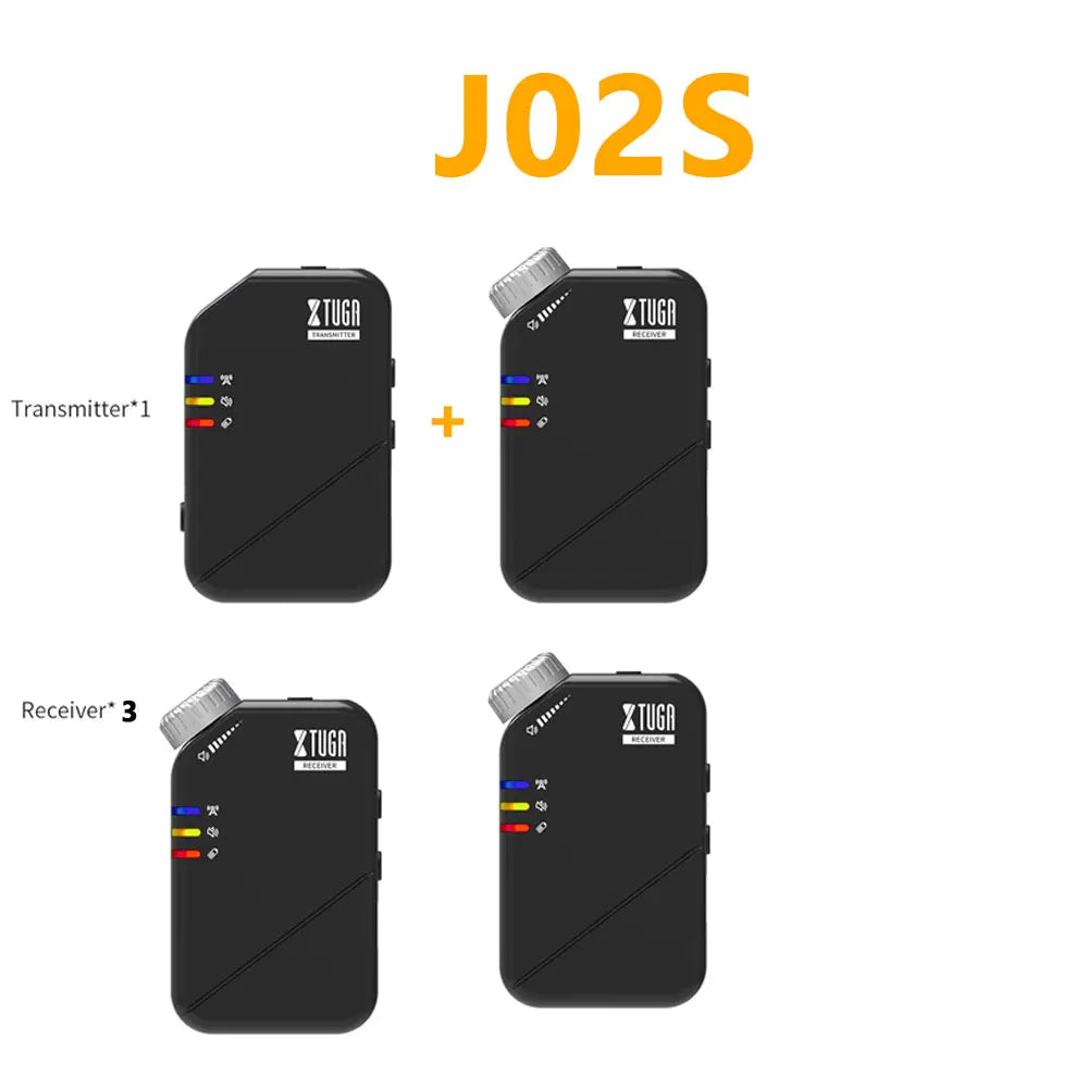 2.4G Professional Wireless In Ear Monitor System J02S for Studio Band Rehearsal Live Performance Concert Pocket Monitor System
