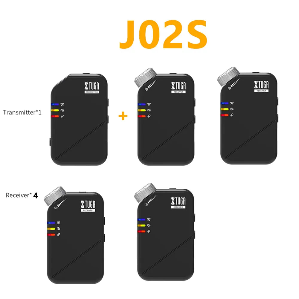 2.4G Professional Wireless In Ear Monitor System J02S for Studio Band Rehearsal Live Performance Concert Pocket Monitor System