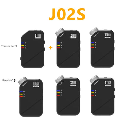 2.4G Professional Wireless In Ear Monitor System J02S for Studio Band Rehearsal Live Performance Concert Pocket Monitor System