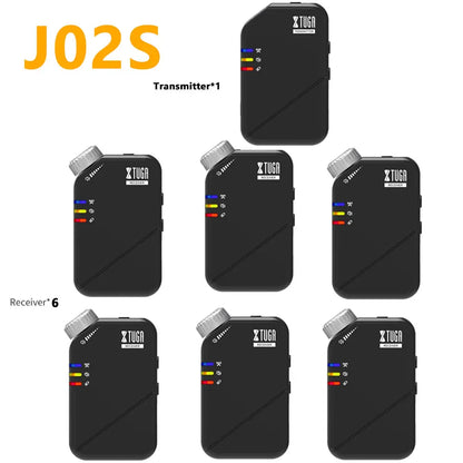 2.4G Professional Wireless In Ear Monitor System J02S for Studio Band Rehearsal Live Performance Concert Pocket Monitor System