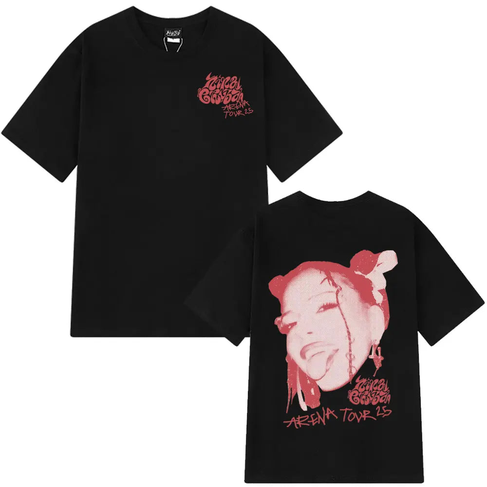 Rapper Nina Chuba Arena Tour 2025 Tees Men Women Hip Hop Fashion Pop Music T-shirts Casual Cotton Oversized Aesthetics T Shirts