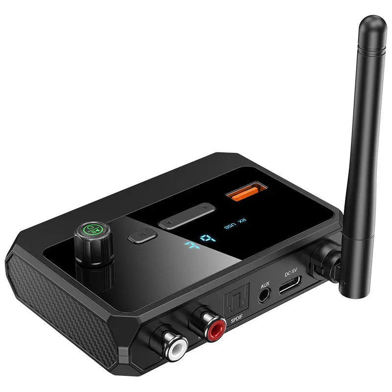 NEW Bluetooth 5.3 Audio Receiver USB U-Disk Play 3.5MM AUX Jack RCA Optical Fiber Wireless Adapter For Car Kit Speaker Amplifier