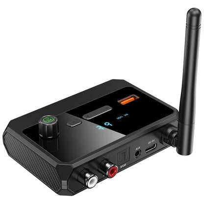NEW Bluetooth 5.3 Audio Receiver USB U-Disk Play 3.5MM AUX Jack RCA Optical Fiber Wireless Adapter For Car Kit Speaker Amplifier