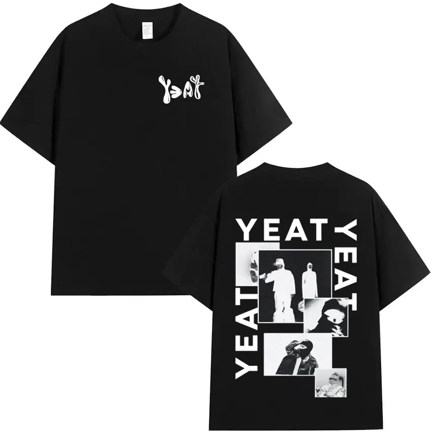 Rapper Yeat Harajuku Graphics Print T-shirt Mens Fashion Clothing Casual Cotton Short Sleeve Summer Oversized Streetwear T Shirt