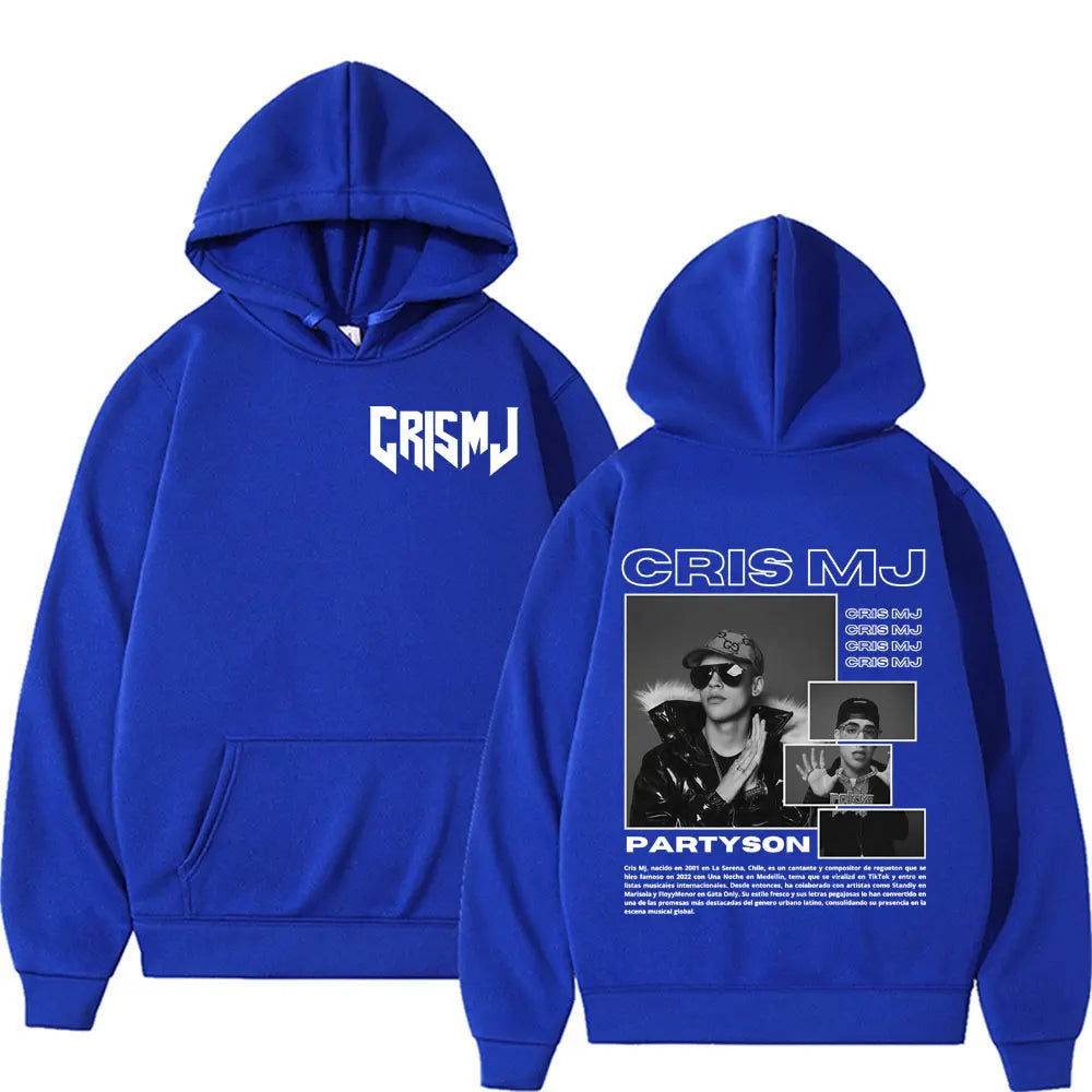 Rapper Cris Mj Tour 2025 Merch Hoodies Men Women Harajuku Fashion High Street Hoodie Tops Oversized Hip Hop Hot Sale Sweatshirts