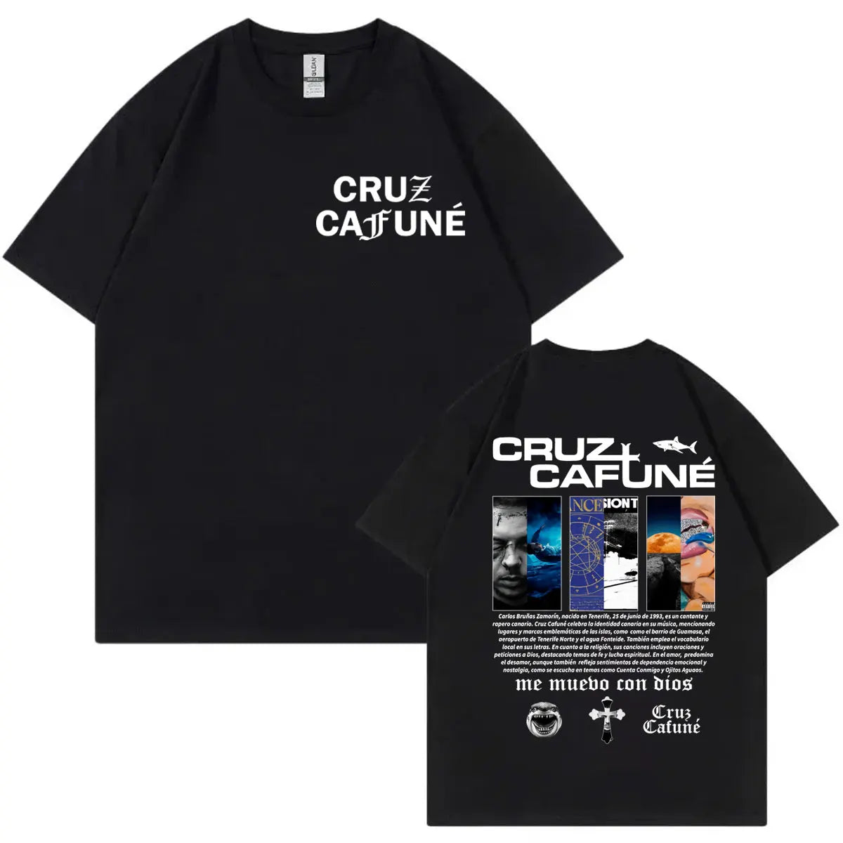 Rapper Cruz Cafune Album Merch T-shirt Harajuku Hip Hop Clothing Short Sleeve T Shirts Men Women Casual Fashion Cotton T-shirts