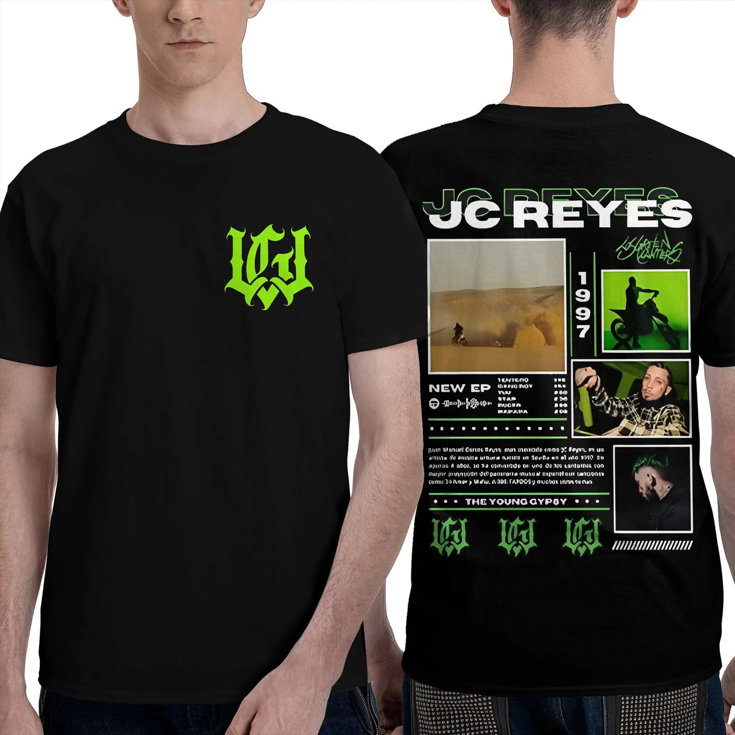 Rapper Jc Reyes T Shirt For Men women Summer Hip Hop Awesome T-Shirts O-Neck Hip Hop Tee Shirt Oversize Custom Clothes