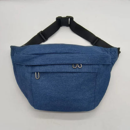 Fashion simple Waist Bags Unisex Canvas Chest packs Phone Pack Street Hip hop Belt Bag Large capacity Ladies Crossbody Chest Bag