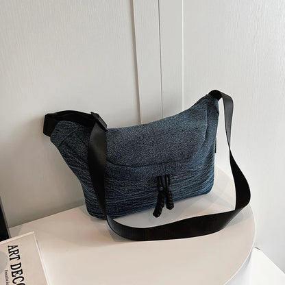 Fashion simple Waist Bags Unisex Canvas Chest packs Phone Pack Street Hip hop Belt Bag Large capacity Ladies Crossbody Chest Bag