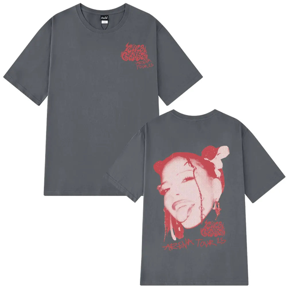 Rapper Nina Chuba Arena Tour 2025 Tees Men Women Hip Hop Fashion Pop Music T-shirts Casual Cotton Oversized Aesthetics T Shirts