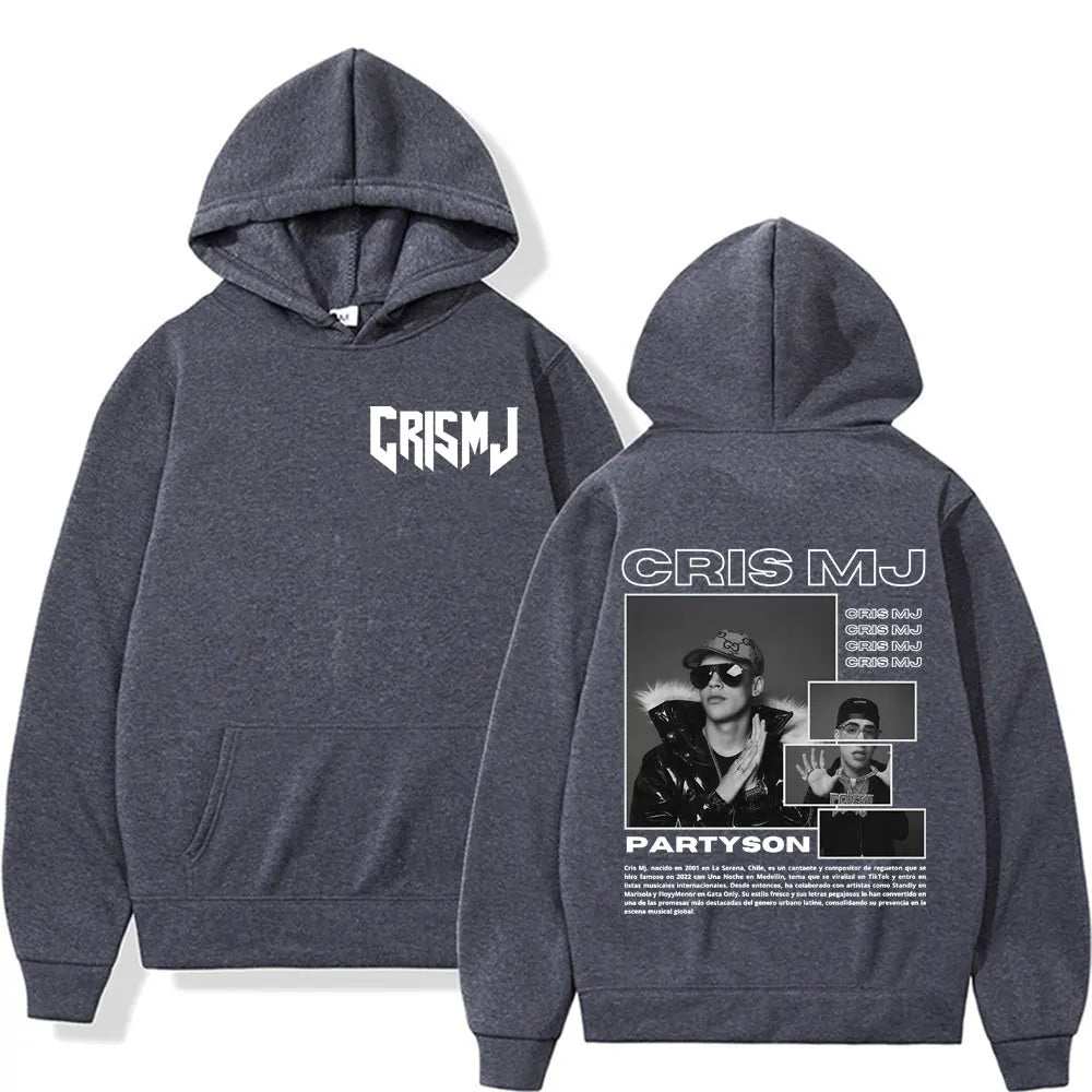 Rapper Cris Mj Tour 2025 Merch Hoodies Men Women Harajuku Fashion High Street Hoodie Tops Oversized Hip Hop Hot Sale Sweatshirts