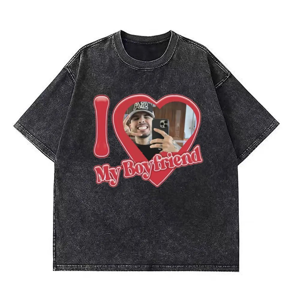 Rapper RELS B Skinny Flakk A New Star Album Merch T-shirt Men Women Fashion Hip Hop T-shirts Cotton Oversized Washed T-shirts