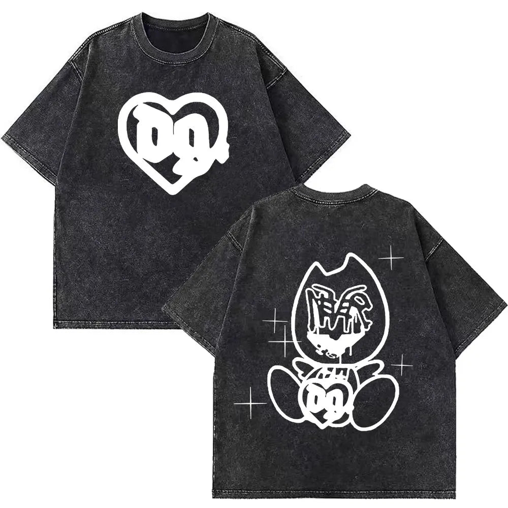 Rapper RELS B Skinny Flakk A New Star Album Merch T-shirt Men Women Fashion Hip Hop T-shirts Cotton Oversized Washed T-shirts
