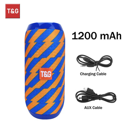 TG117 Bluetooth Speakers Portable Wireless Sound Box Outdoor Loudspeaker Waterproof Stereo Surround Supports TF Radio