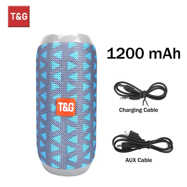 TG117 Bluetooth Speakers Portable Wireless Sound Box Outdoor Loudspeaker Waterproof Stereo Surround Supports TF Radio