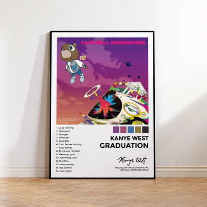 Rapper Hip Hop Pop Singer Kanye West Poster Aesthetic Jesus Music Album Canvas Print Poster Home Decor Wall Art Mural Room Decor