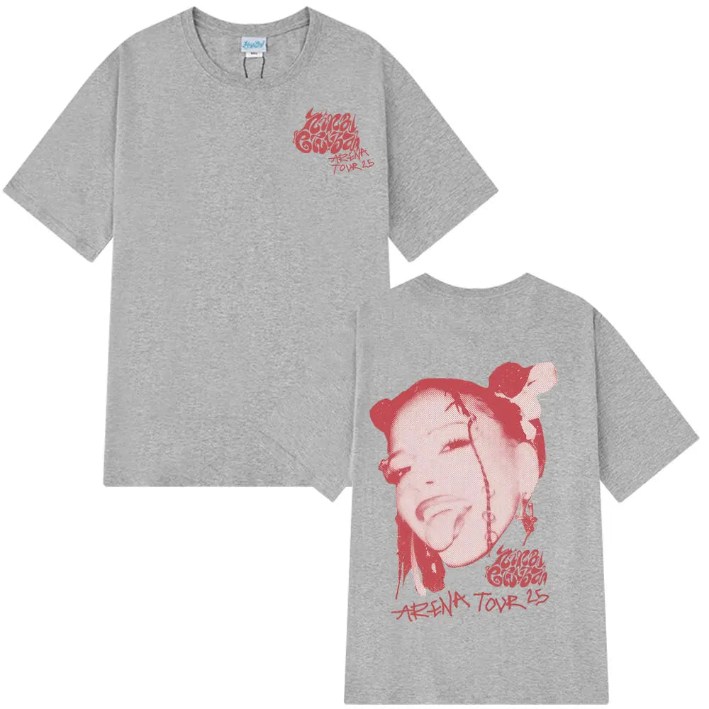 Rapper Nina Chuba Arena Tour 2025 Tees Men Women Hip Hop Fashion Pop Music T-shirts Casual Cotton Oversized Aesthetics T Shirts