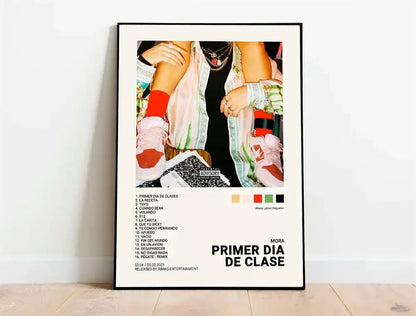 Nordic Pop Rapper Quevedo Poster Aesthetics Mora Feid Eladio Carrion Rauw AlejanDro Music Album Canvas Print Wall Art Room Decor