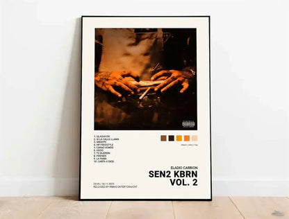 Nordic Pop Rapper Quevedo Poster Aesthetics Mora Feid Eladio Carrion Rauw AlejanDro Music Album Canvas Print Wall Art Room Decor