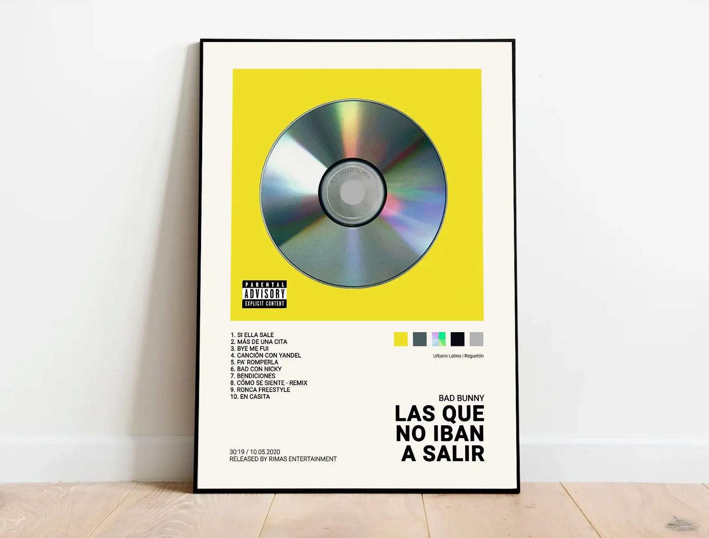 Nordic Pop Rapper Quevedo Poster Aesthetics Mora Feid Eladio Carrion Rauw AlejanDro Music Album Canvas Print Wall Art Room Decor