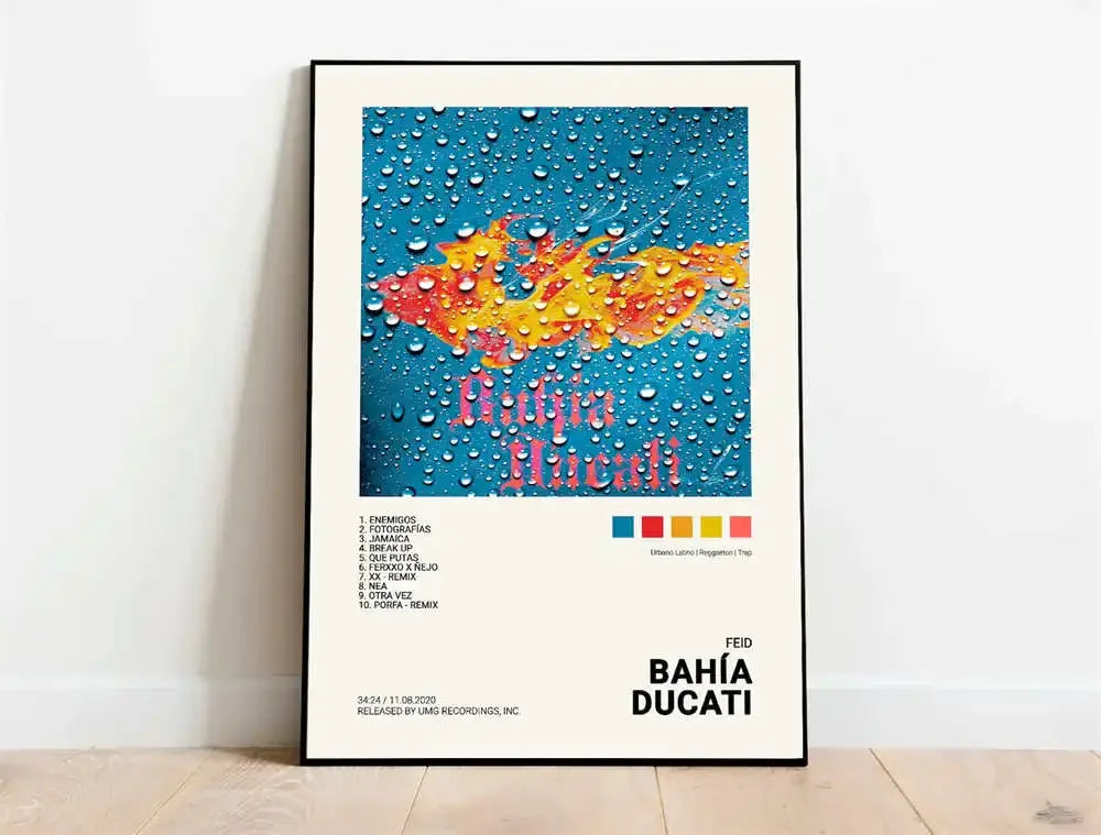 Nordic Pop Rapper Quevedo Poster Aesthetics Mora Feid Eladio Carrion Rauw AlejanDro Music Album Canvas Print Wall Art Room Decor