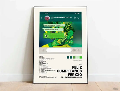 Nordic Pop Rapper Quevedo Poster Aesthetics Mora Feid Eladio Carrion Rauw AlejanDro Music Album Canvas Print Wall Art Room Decor