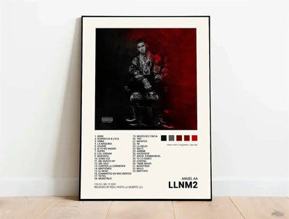 Nordic Pop Rapper Quevedo Poster Aesthetics Mora Feid Eladio Carrion Rauw AlejanDro Music Album Canvas Print Wall Art Room Decor