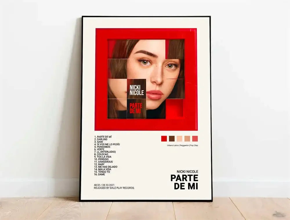 Nordic Pop Rapper Quevedo Poster Aesthetics Mora Feid Eladio Carrion Rauw AlejanDro Music Album Canvas Print Wall Art Room Decor