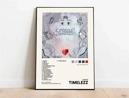 Nordic Pop Rapper Quevedo Poster Aesthetics Mora Feid Eladio Carrion Rauw AlejanDro Music Album Canvas Print Wall Art Room Decor