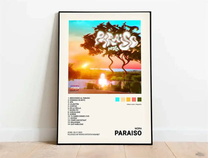 Nordic Pop Rapper Quevedo Poster Aesthetics Mora Feid Eladio Carrion Rauw AlejanDro Music Album Canvas Print Wall Art Room Decor