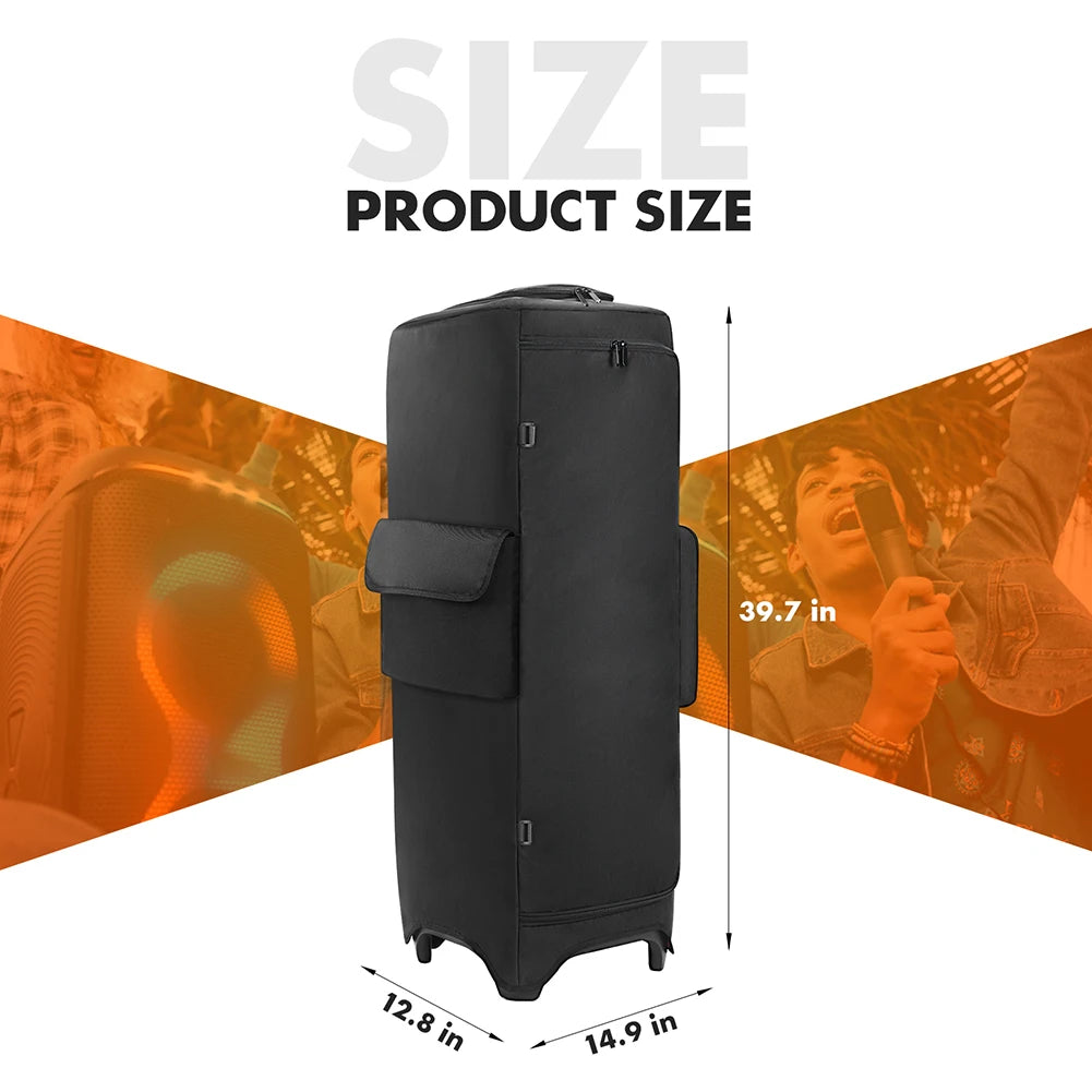 Portable Speaker Dust Case with Mic Pocket For JBL PARTYBOX 310 320 520 710 Speaker Storage Bag Party Speaker Carry Case Cover