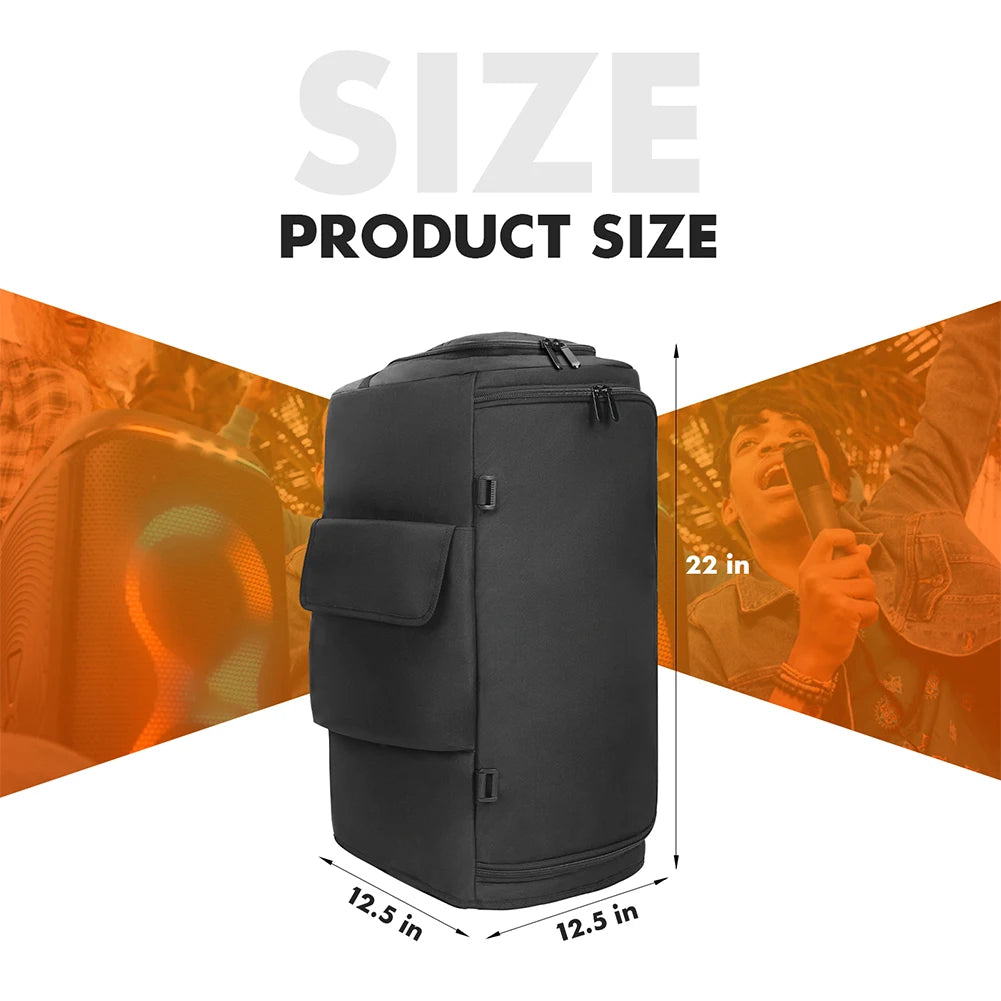 Portable Speaker Dust Case with Mic Pocket For JBL PARTYBOX 310 320 520 710 Speaker Storage Bag Party Speaker Carry Case Cover