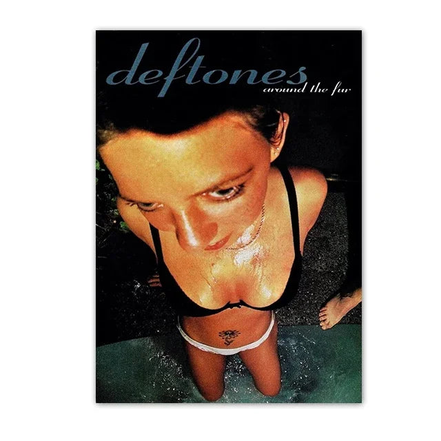 Retro Inspired Band Themed Wall Art D-Deftones Posters Classic Music Album Canvas Painting Ideal for Home Room Decor