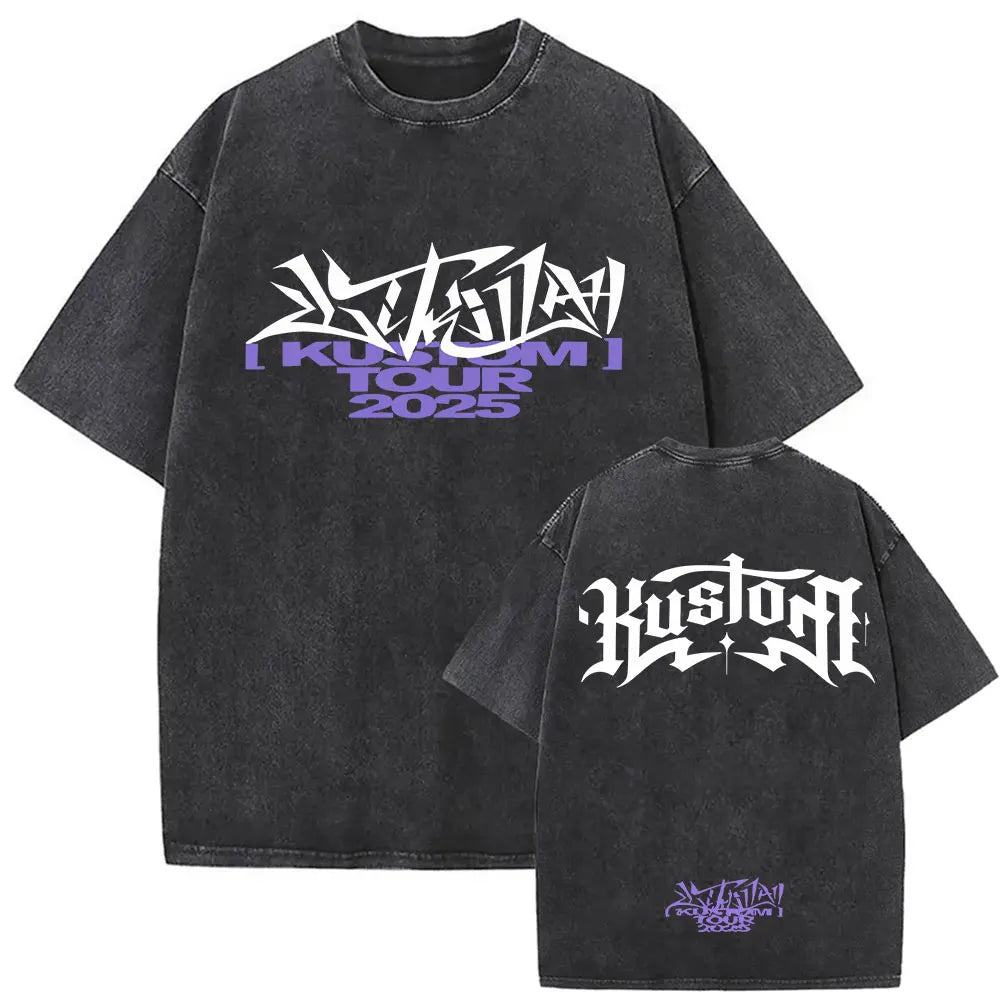 Rapper Lit Killah Tour 2025 Album Graphic T-shirts Mens Clothing Fashion Pop Music T Shirts Vintage Washed 100% Cotton Tops Tees